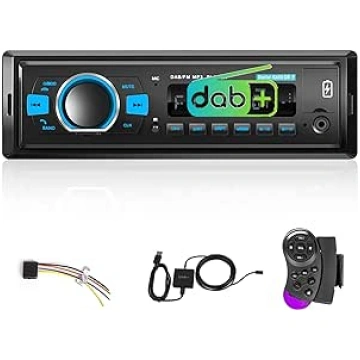 Hodozzy DAB+/DAB auto radio 1 DIN digitālais Bluet