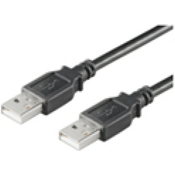 MicroConnect USB2.0 A-A 1 8M M-M BLACK Hi-Speed ca