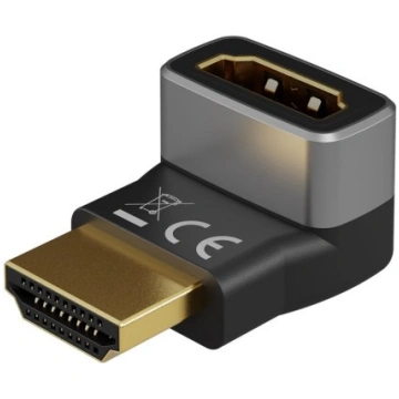 Goobay HDMI Angled Adapter 90° Vertical, 8K at 60 