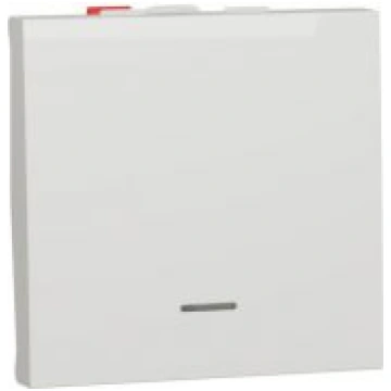 Switch, New Unica, 1-pole 2-way, 10AX, 2 modules, 
