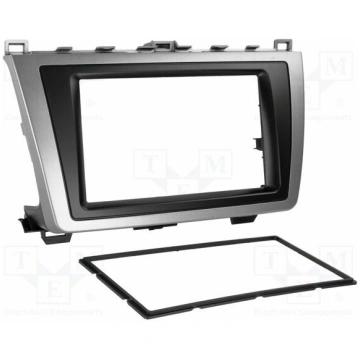 Radio frame; Mazda; 2 DIN; black and silver | RAM-