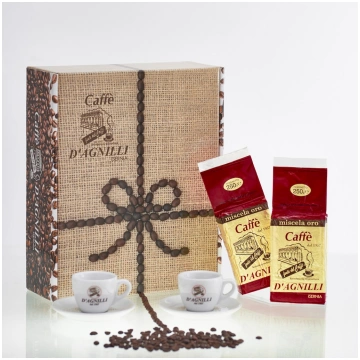 2 Cups + 2 Packages of Caffè Miscela Oro 250 gr Ca