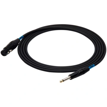 Kabelis Ssq Jack 6.3mm - Xlr 1m Melns (ss-1436)