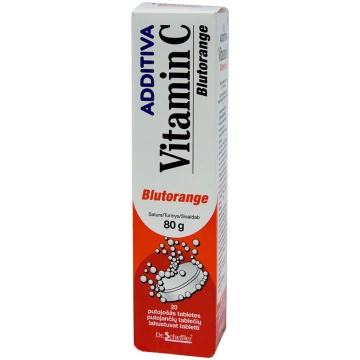 ADDITIVA Vitamin C Blutorange ADDITIVA C vitamīns 