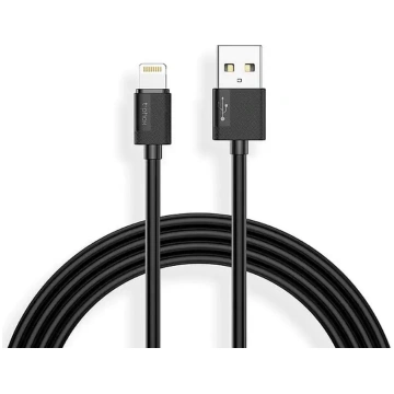 T-PHOX CABLE NETS LIGHTNING BLACK 3A ; PVC ; 2M | 