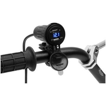 Elektroiekārtas Gniazdo USB DC 12-24V (motociklu; 