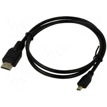 Cable | HDMI plug,micro HDMI plug | Len: 1m | blac