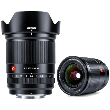 VILTROX 13 mm f/1,4 platleņķa objektīvs ar Fuji X-