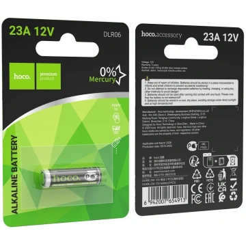 Alkaline battery 23A Hoco 12V DLR06 1 piece