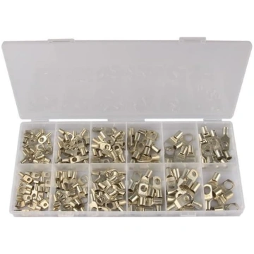 HUJWLLBWF 170Pcs Termināli alvas vara uzgaļa gredz