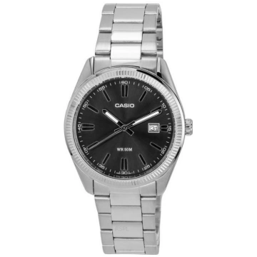 Casio standarta analogais nerūsējošā tērauda melna