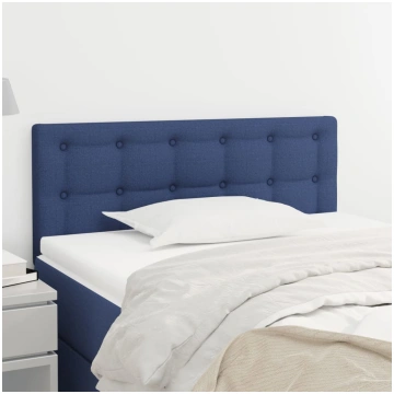 Gultas galvgalis, 90x5x78/88 cm, zils audums