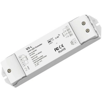 V3-L LED Controller 12-48V, 3x 6A, with Push DIM H