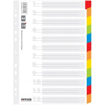 Herlitz PRZEKLADKI KARTONOWE A4 INDEX LAMINOWANY 1
