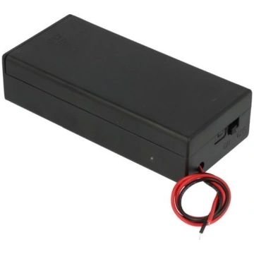 Basket for a 2x 18650 battery with a switch - a ba