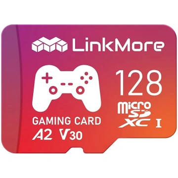 LinkMore XV23 PRO 128GB Micro SDXC Spielkarte, A2,