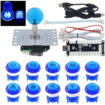 Arkādes spēļu LED DIY komplekts Mehāniskās tastatū