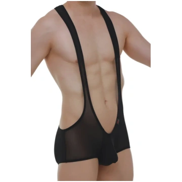 PetitQ Mini Singlet Net Black - Black / XL
