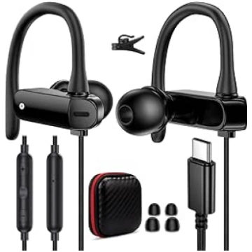 TOPAUX USB C austiņas ar kabeli Samsung S25 FE S24