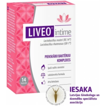 LIVEO INTIME kapsulas, 14 gab