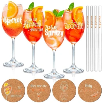 Dāvanu komplekts ar 4 Aperol Spray glāzēm - Premiu