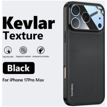 Business Carbon Fiber Kevlar Grid Texture Phone Ca