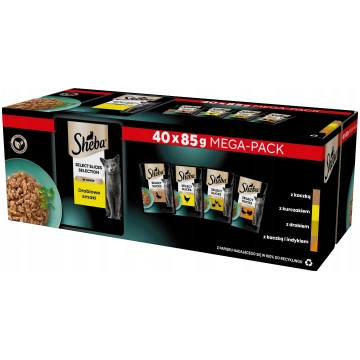 Sheba SHEBA Selection Select Slices Drobiowe Smaki
