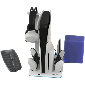 Maxx Tech PS5 DLX LED Mult-Functional Stand for al