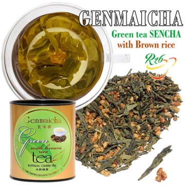 GENMAICHA - Zaļā tēja SENCHA ar grauzdētiem rīsiem
