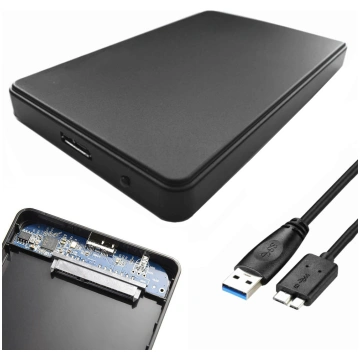 2.5" SATA HDD SSD USB 3.0 Enclosure Case | Cietā D