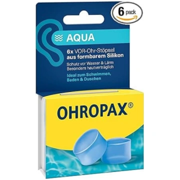 OHROPAX Aqua ausu aizbāžņi – aizsardzība pret ūden