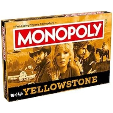 Uzvarētāju gājieni Yellowstone Monopoly galda spēl