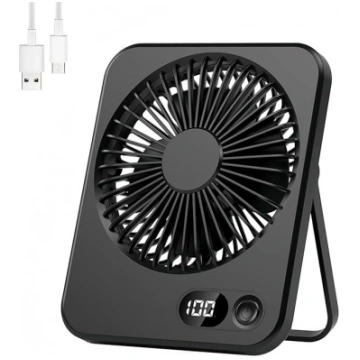 USB portatīvais mini galda ventilators uzlādējams