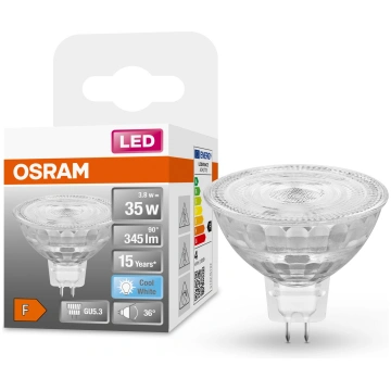Spuldze Osram LED, MR16, 4000 °K, GU5.3, 3.8 W, 34