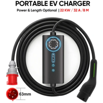 Elektromobiļu Pārnēsājams lādētājs EV uzlāde Junsu