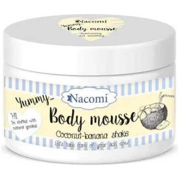 Ķermeņa putas Nacomi Banānu-kokosa šake 180 ml
