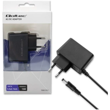 Qoltec Plug-in power adapter PREMIUM 15W | 15V | 1