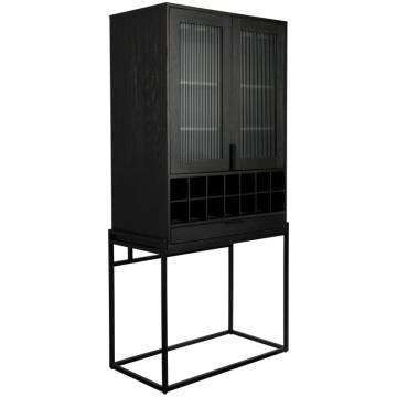 Cabinet Travis Black Oak Zuiver, DUTCH BONE, White