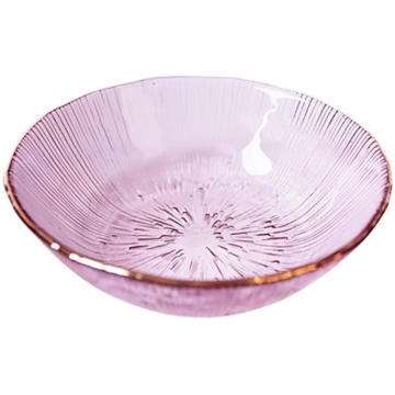 Glas-Kristall-Dip-Schüssel, Goldeinlage, Gewürztel