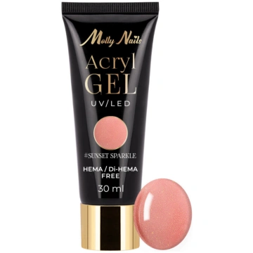 Poligēls Molly Nails Sunset Sparkle, 30 ml polisun
