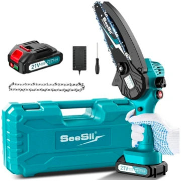 SeeSii® Mini bezvadu ķēdes zāģis: spēcīgs, pārnēsā