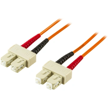 OM1 Fiber cable DELTACO, SC - SC, duplex, UPC, 62,