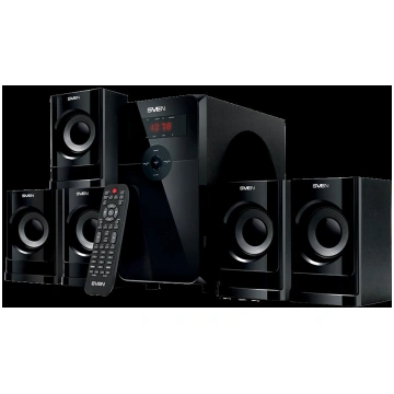 Speakers SVEN HT-201, black (80W, Bluetooth, FM, U