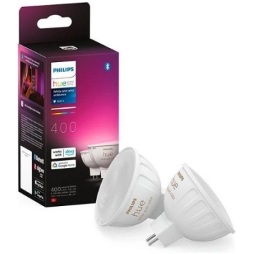 KOMPLEKTS 2x LED RGBW Aptumšojama spuldze Philips 