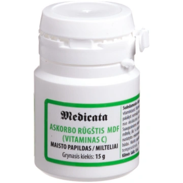 Askorbīnskābes MDF, pulveris, 15 g Medicata Filia