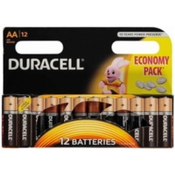 Duracell LR6 AA Batteries - 12 Pack - 500039420333