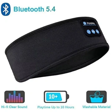 Ausu austiņas miegam Bluetooth 5.4 galvas saite, b