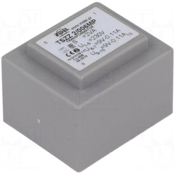 Transformer: encapsulated | 2VA | 230VAC | 9V | 9V