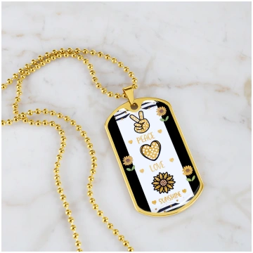 Peace Love and Sunshine with Sunflowers Graphic Do