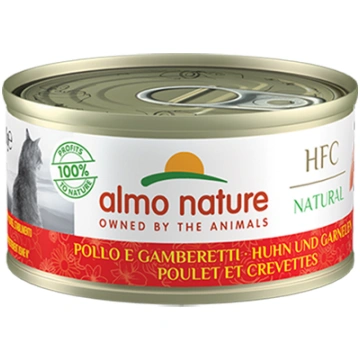 HFC CAT NATURAL, vista ar garnelēm, 70g 9024H ALMO